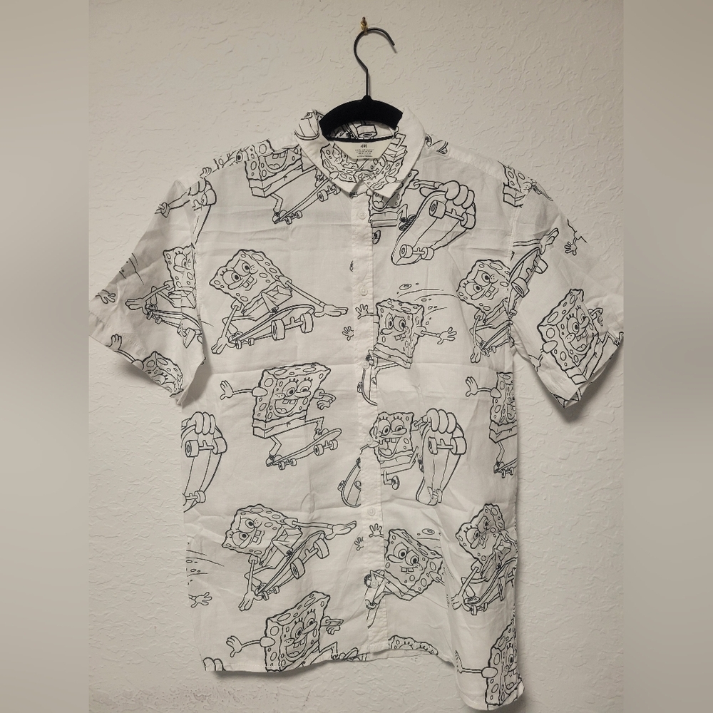 H&M White Graphic Kids Shirt